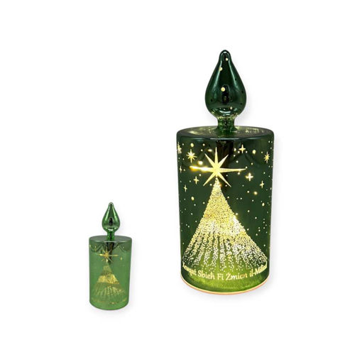 Picture of CHRISTMAS MALTI LED CANDLE - GREEN